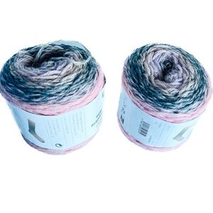 2 Rico Design Yarn Socks Super Soft 4 ply 50 grams Balls Superwash Pink Gray